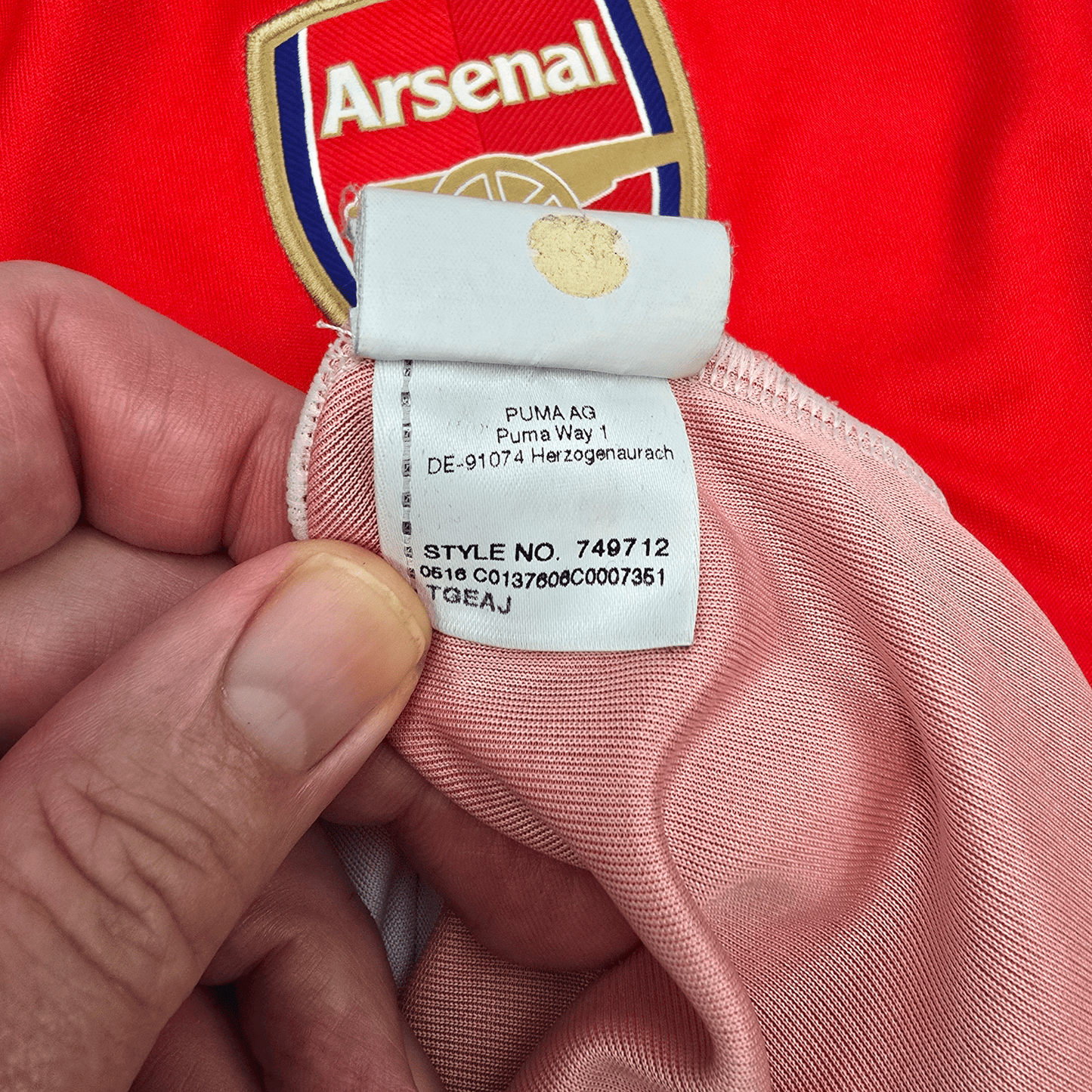 2016/17 Arsenal Home Football Shirt (M) Puma #19 S.Cazorla