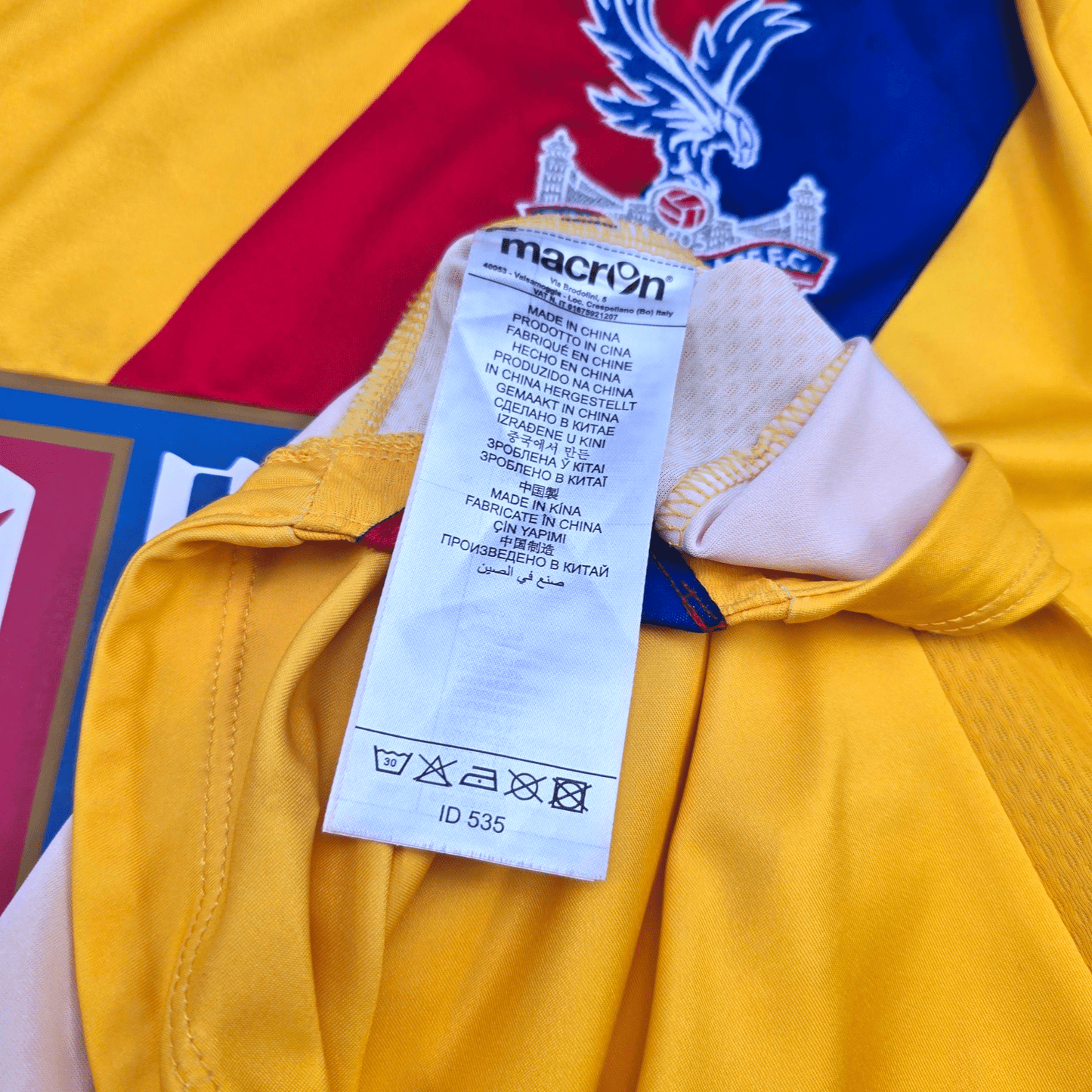 2016/17 Crystal Palace Away Football Shirt (XL) Macron #11 Zaha