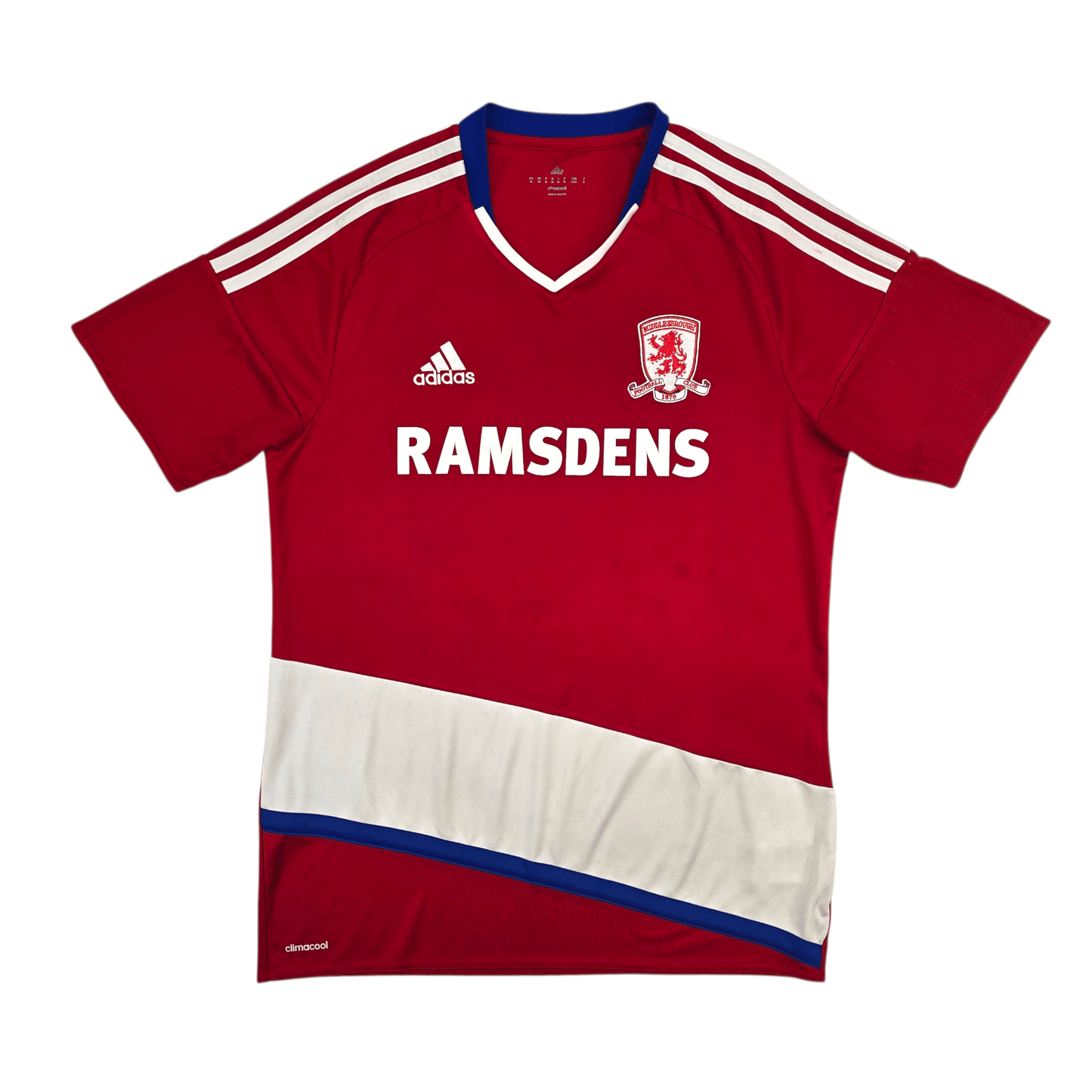 2016/17 Middlesbrough Home Football Shirt (M) Adidas #19 Downing