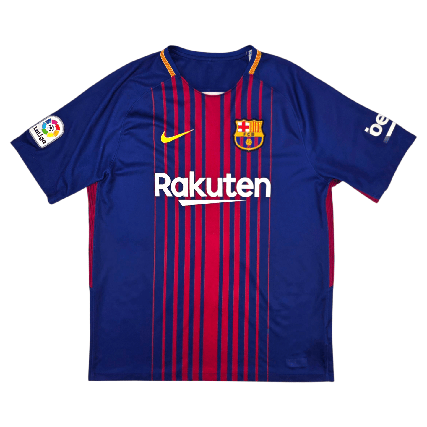 2017/18 Barcelona Home Football Shirt (M) Nike #8 Iniesta