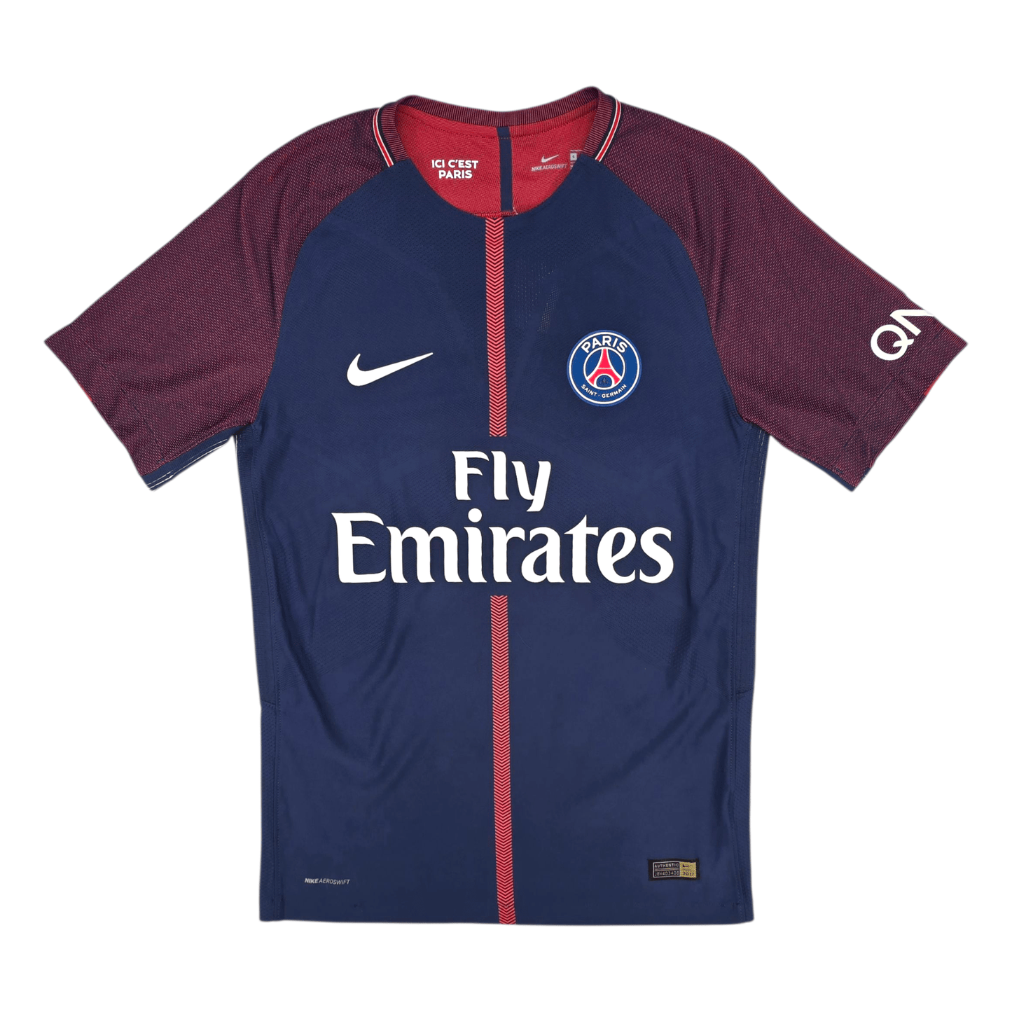 2017/18 PSG Home Football Shirt (S) Nike #10 Neymar Jr (Player Version)
