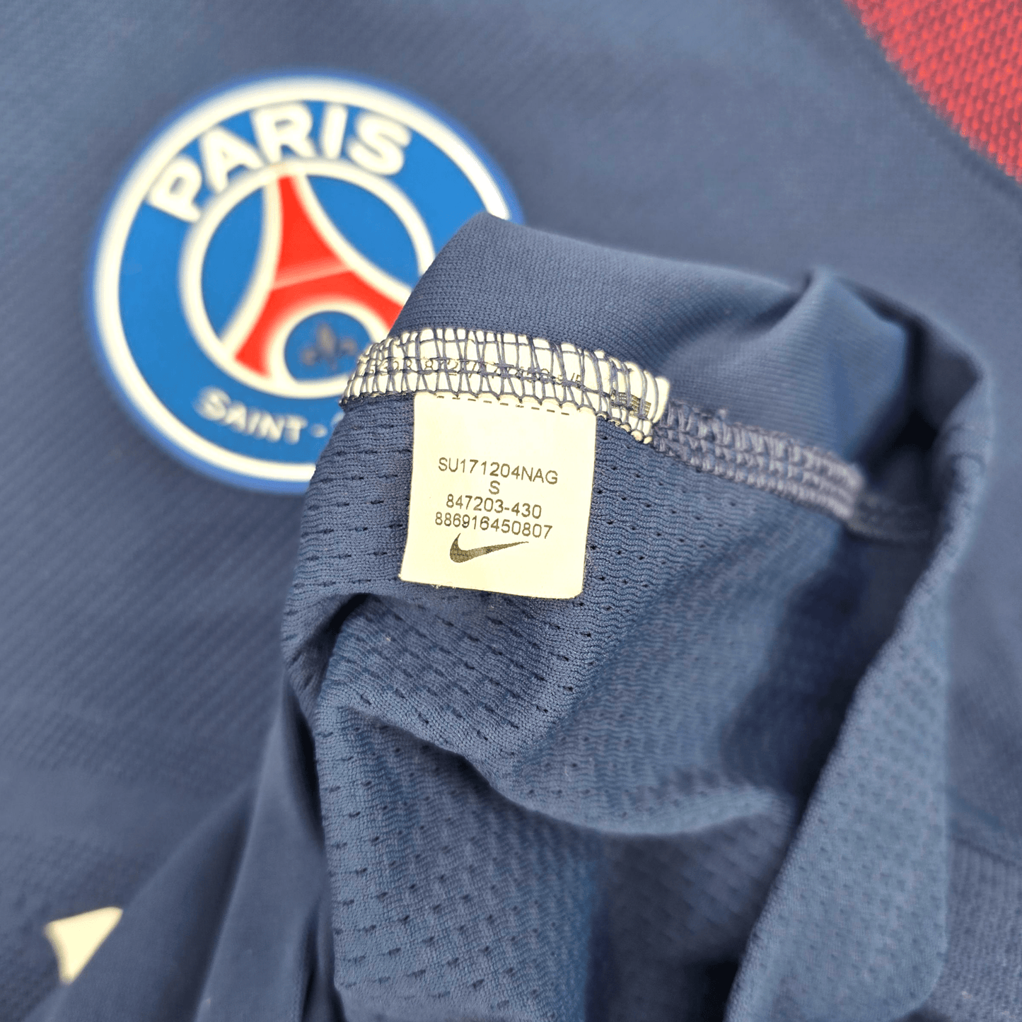 2017/18 PSG Home Football Shirt (S) Nike #10 Neymar Jr (Player Version)