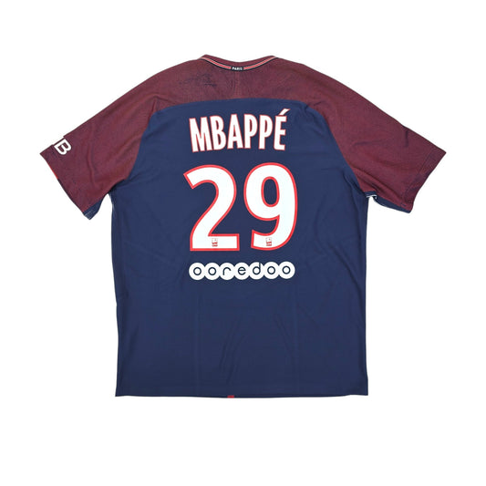 2017/18 PSG Home Football Shirt (XL) Nike #29 Mbappé (Player Version)