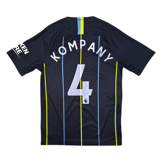 2018/19 Manchester City Away Football Shirt (S) Nike #4 Kompany