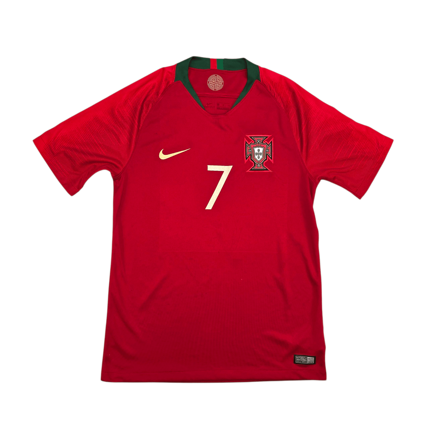 2018/19 Portugal Home Football Shirt (M) Nike #7 Ronaldo