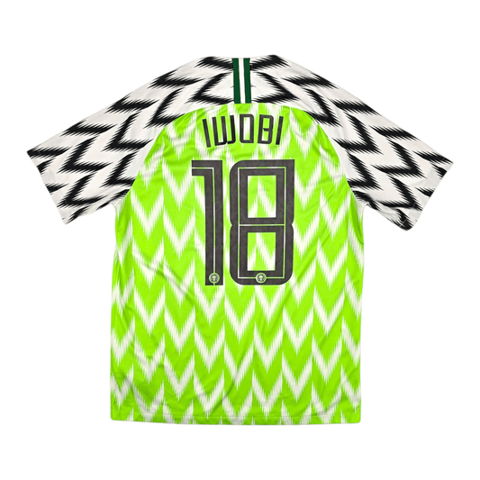 2018/20 Nigeria Home Football Shirt (M) Nike #18 Iwobi