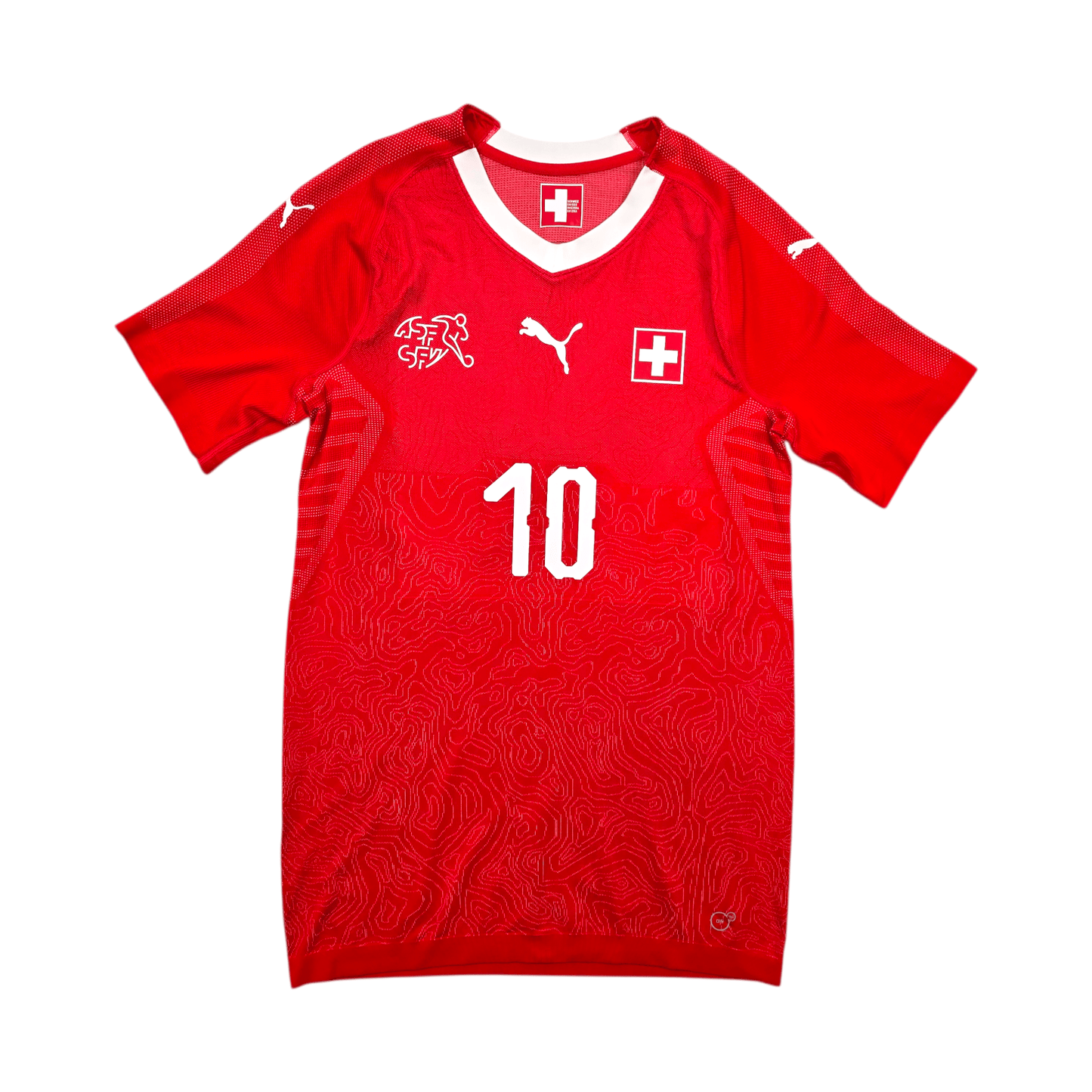 2018/20 Switzerland Home Football Shirt (XL) Puma #10 Xhaka (Player Version)