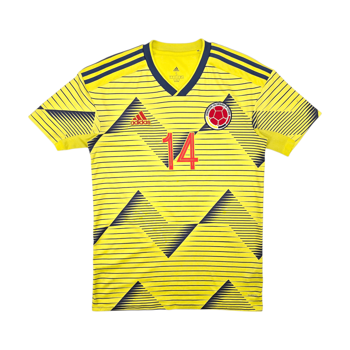 2019/20 Colombia Home Football Shirt (S) Adidas #14 L.Diaz