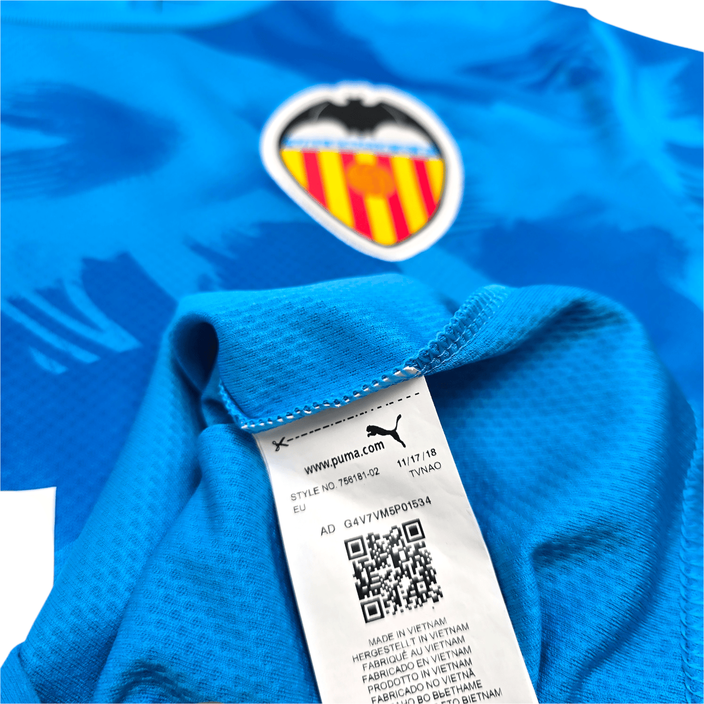 2019/20 Valencia Third Football Shirt (M) Puma #16 Kang In