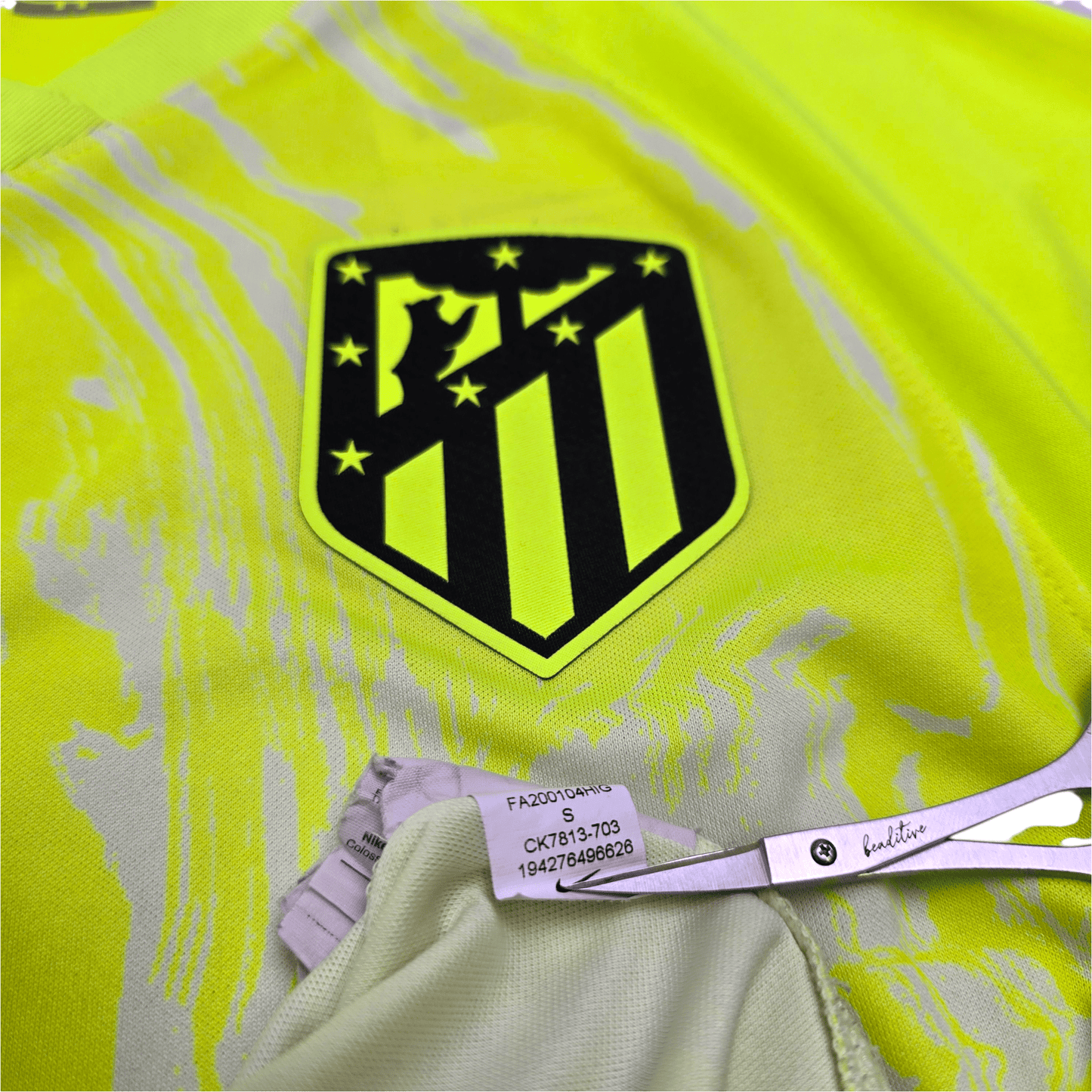 2020/21 Atletico Madrid Third Football Shirt (S) Nike #9 Suarez