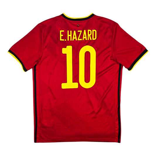 2020/21 Belgium Home Football Shirt (M) Adidas #10 Hazard