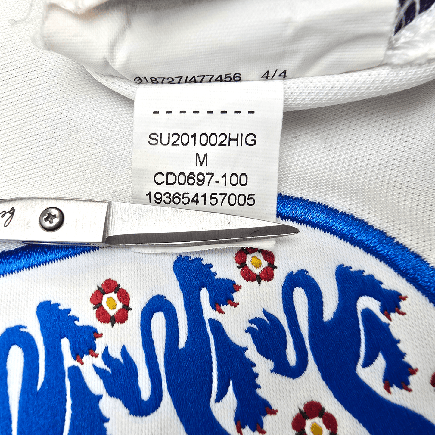 2020/21 England Home Football Shirt (M) Nike #7 Grealish