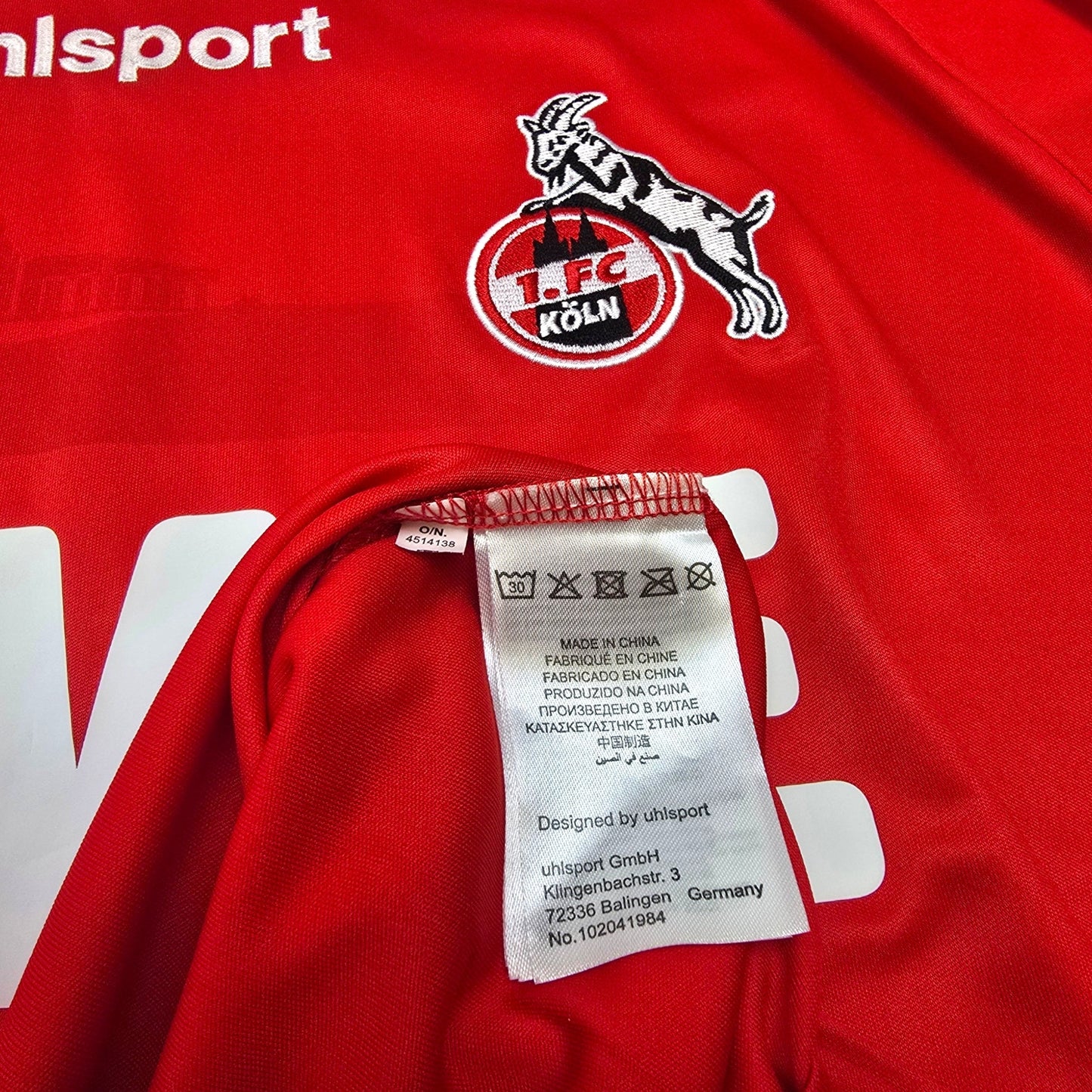 2020/21 FC Köln Away Football Shirt (L) Uhlsport #13 Uth