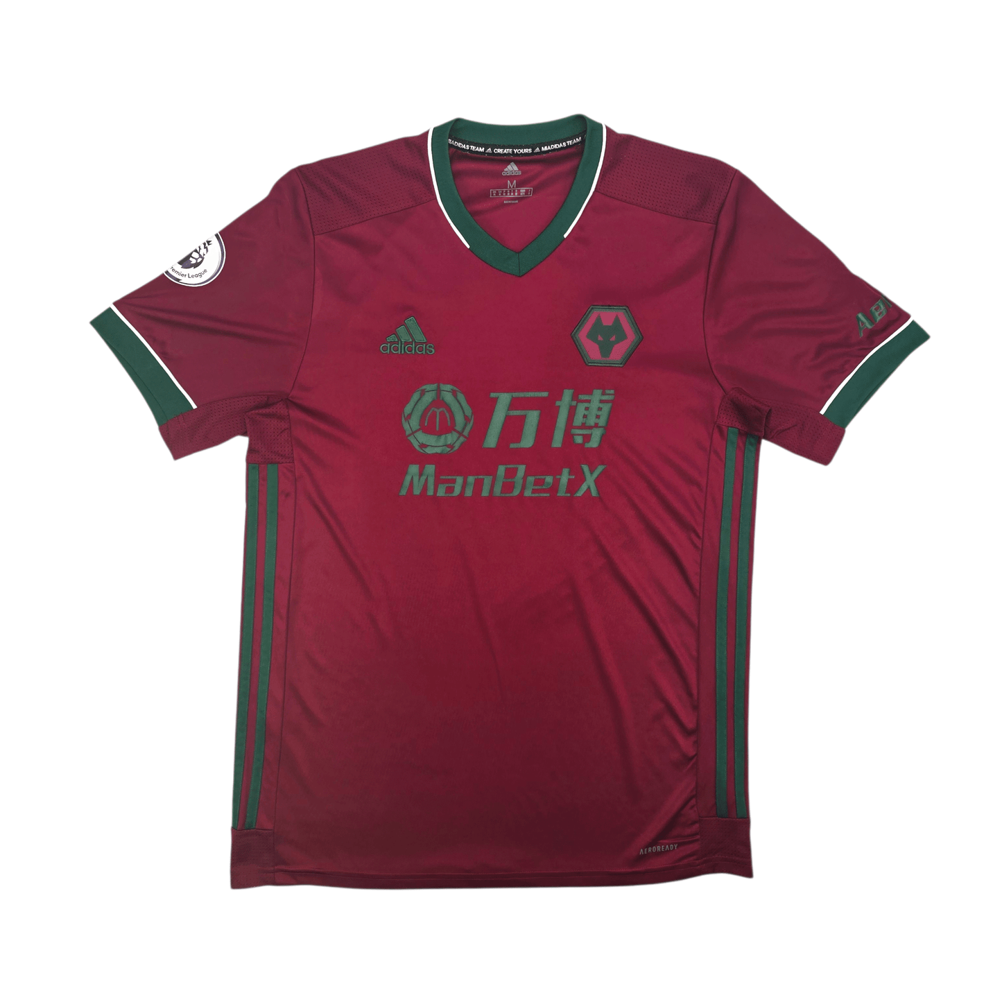 2020/21 Wolverhampton Wanderers Third Football Shirt (M) Adidas #8 Neves