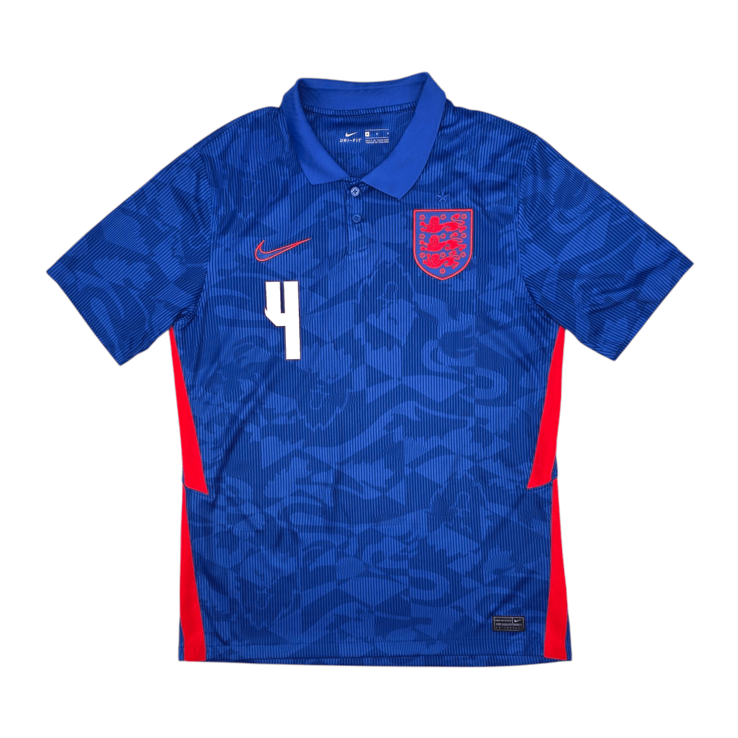 2020/22 England Away Football Shirt (M) Nike #4 Rice