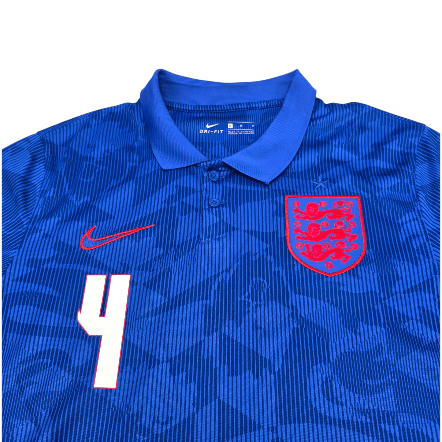 2020/22 England Away Football Shirt (M) Nike #4 Rice