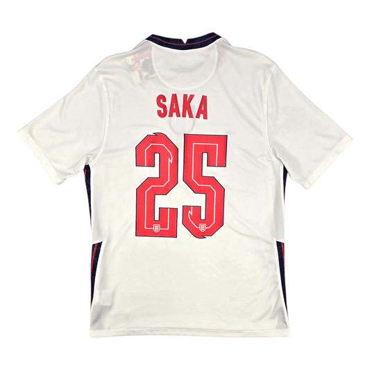 2020/22 England Home Football Shirt (M) Nike #25 Saka