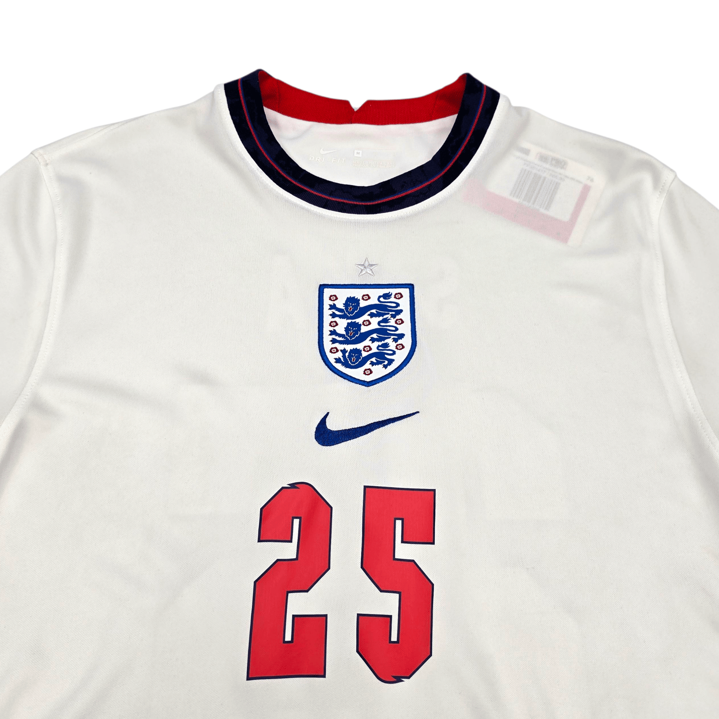 2020/22 England Home Football Shirt (M) Nike #25 Saka