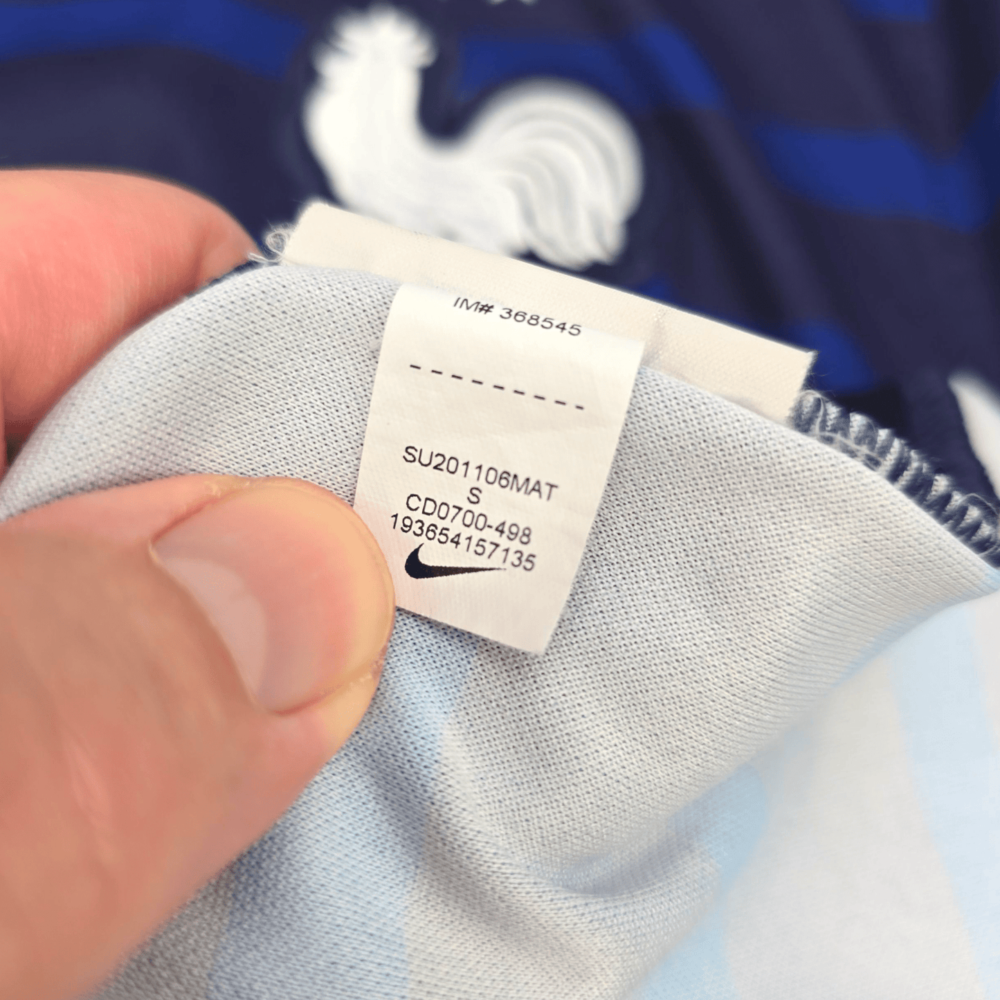 2020/22 France Home Football Shirt (S) Nike #10 Mbappe