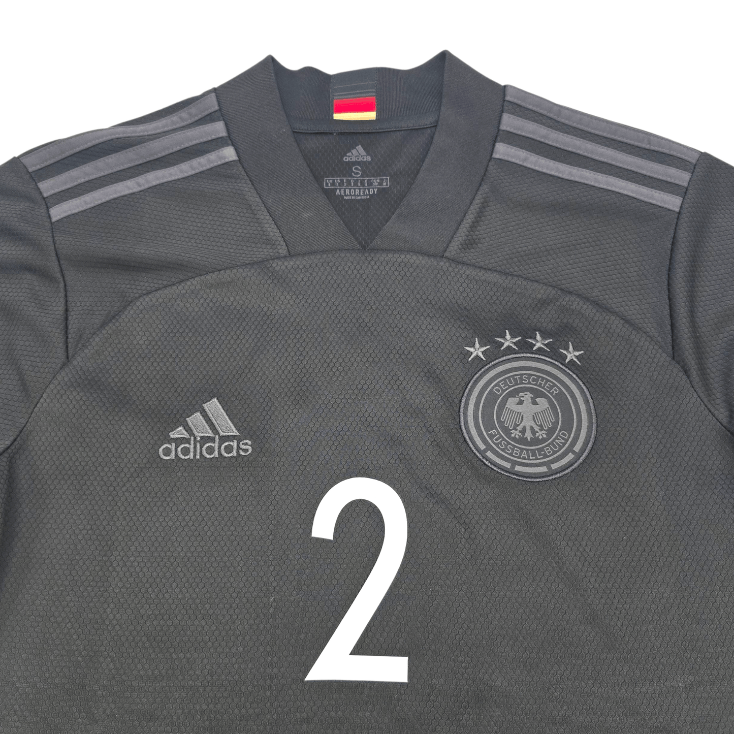 2020/22 Germany Away Football Shirt (S) Adidas #2 Rüdiger
