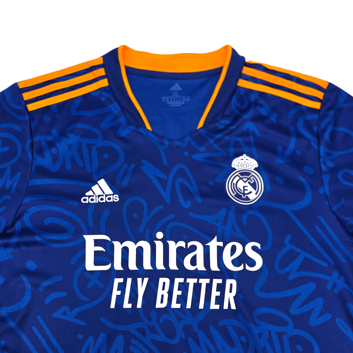 2021/22 Real Madrid Away Football Shirt (XL) Adidas #9 Benzema