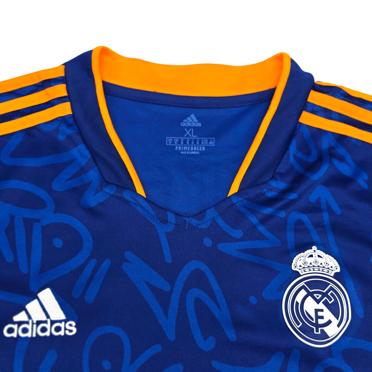 2021/22 Real Madrid Away Football Shirt (XL) Adidas #9 Benzema