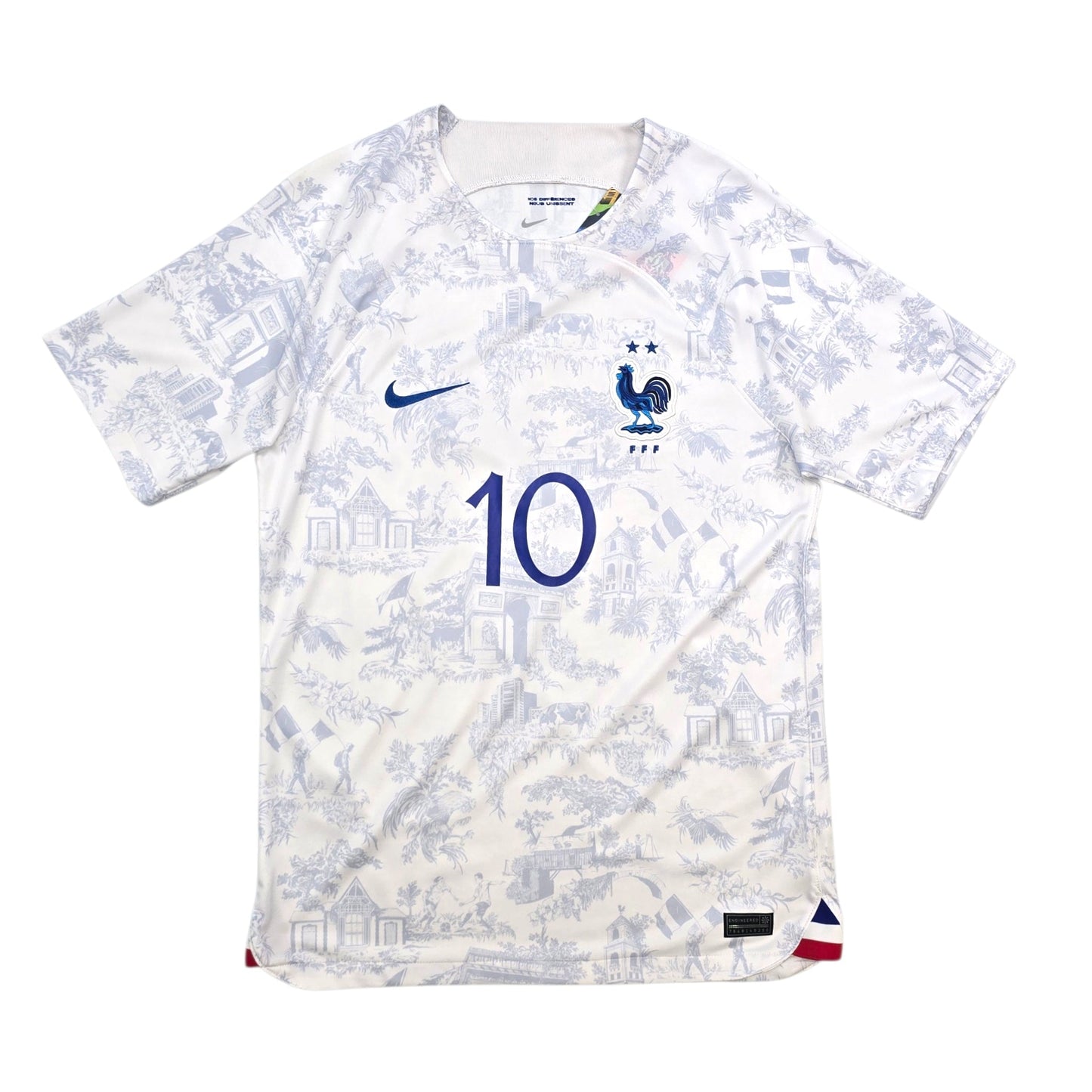 2022/23 France Away Football Shirt (M) Nike #10 Mbappe