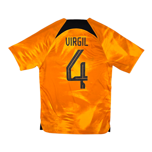2022/23 Holland Home Football Shirt (S) Nike #4 Virgil