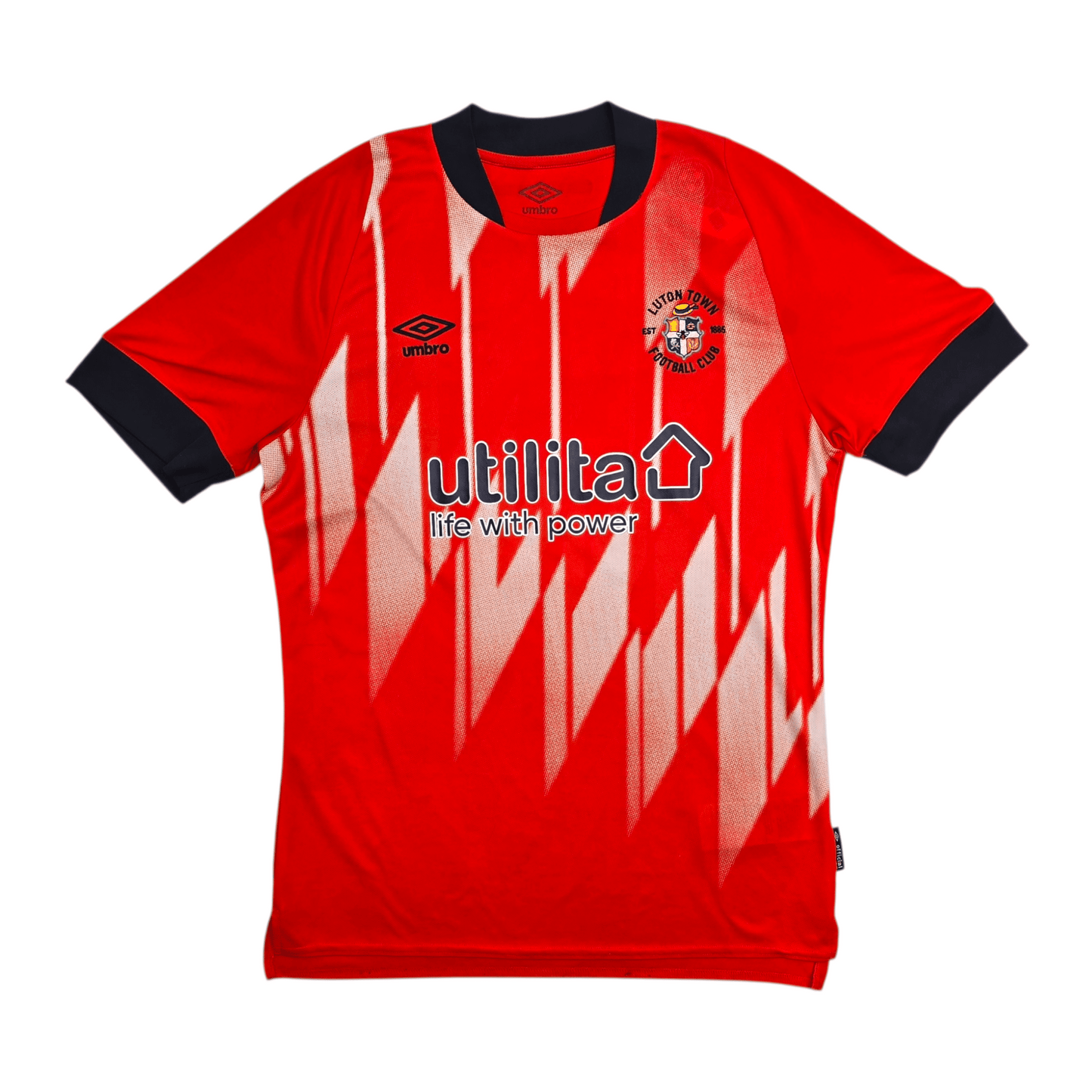 2022/23 Luton Town Home Football Shirt (M) Umbro #4 Lockyer