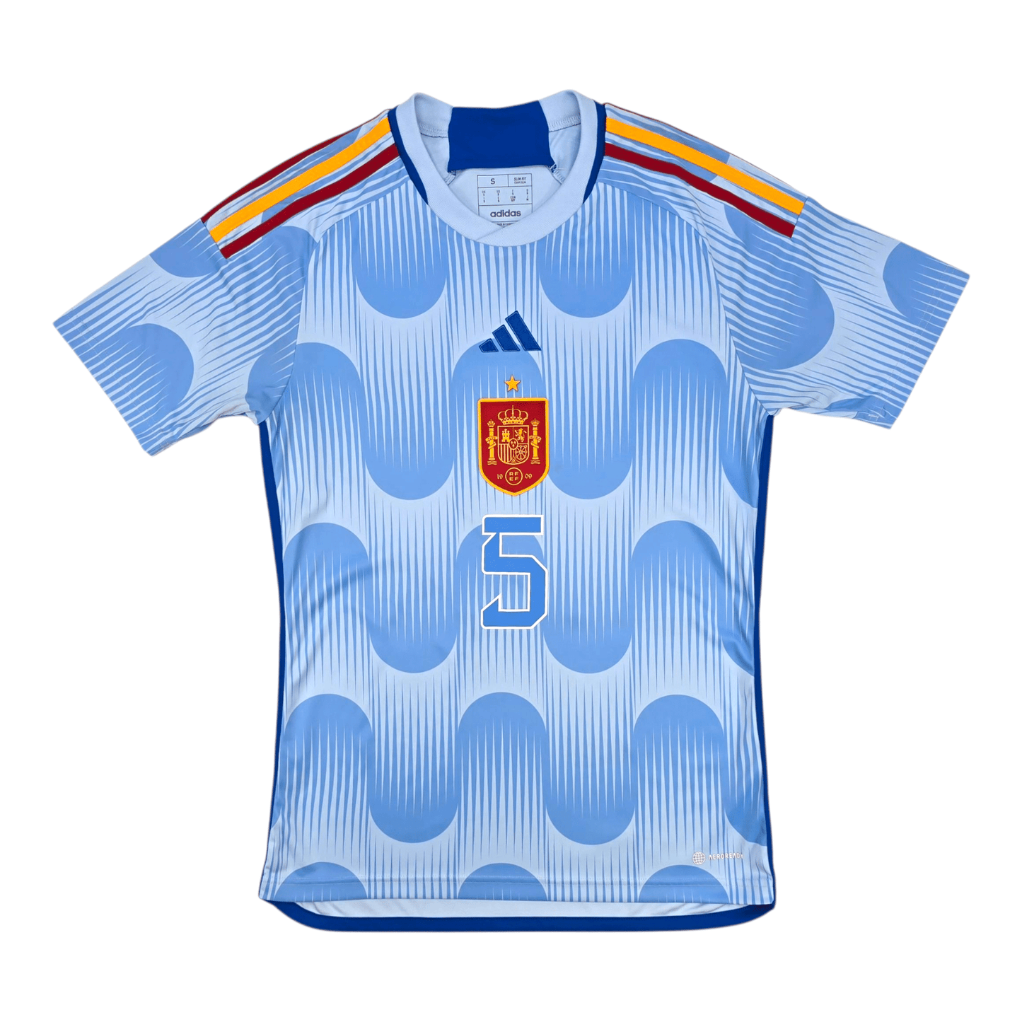 2022/23 Spain Away Football Shirt (S) Adidas #5 Sergio (Busquets)