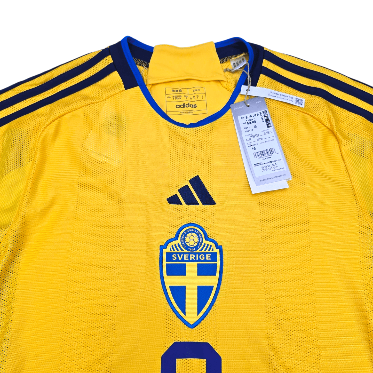 2022/23 Sweden Home Football Shirt (S) Adidas #9 Isak (BNWTs)