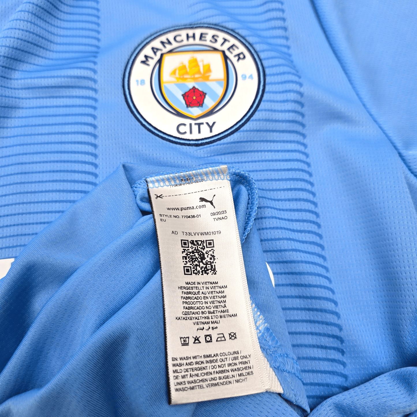2023/24 Manchester City Home Football Shirt (S) Puma #47 Foden