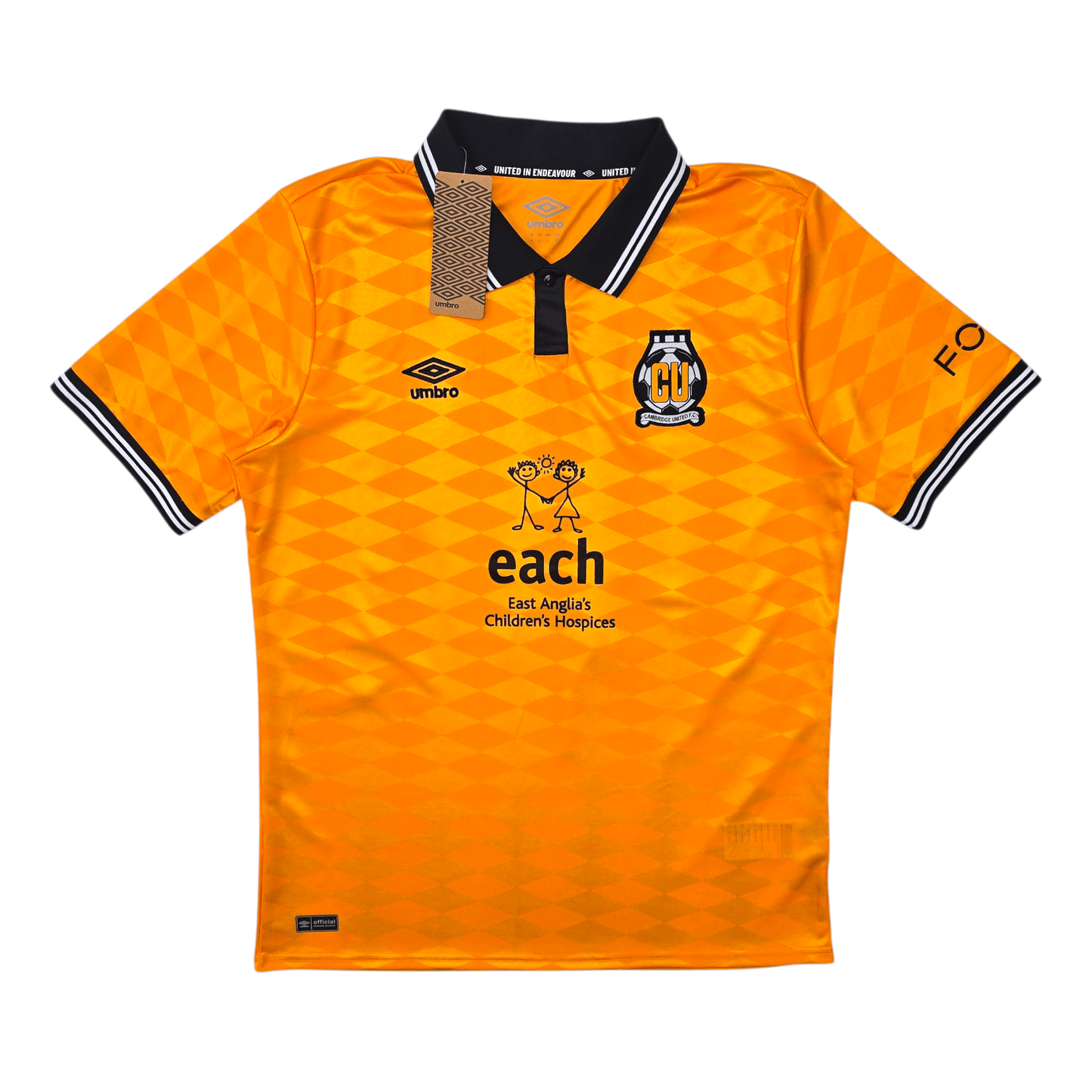 2024/25 Cambridge United Home Football Shirt (M) Umbro #19 Lavery (BNWTs)