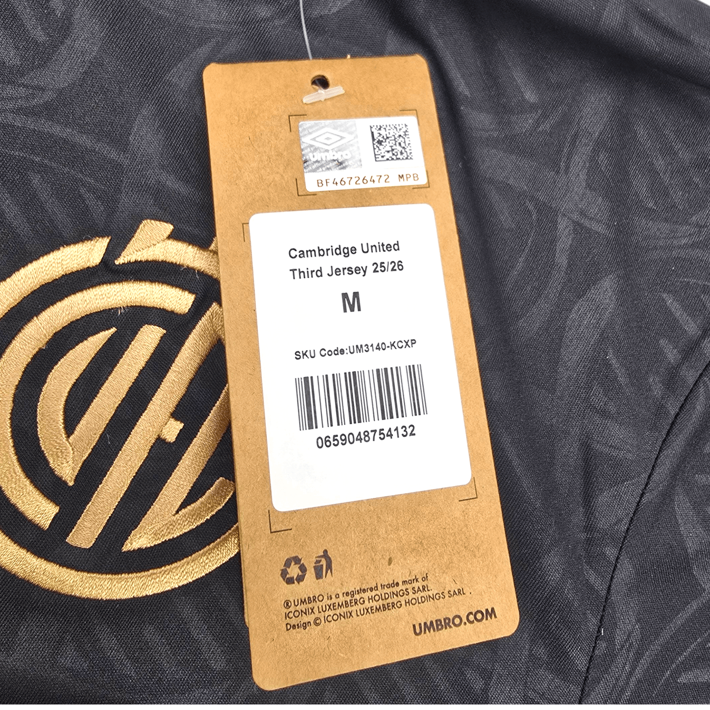 2025/26 Cambridge United Third Football Shirt Umbro