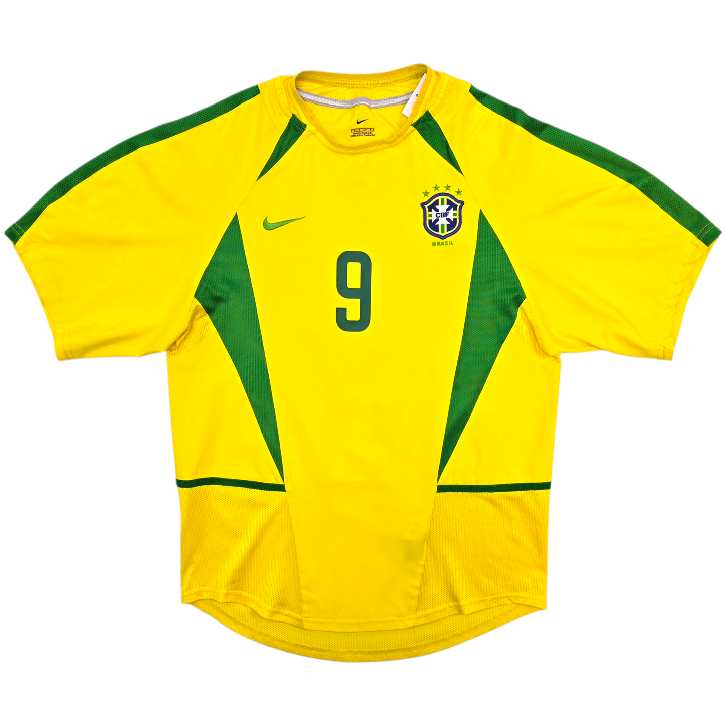2002/04 Brazil Home Football Shirt (S) Nike #9 Ronaldo