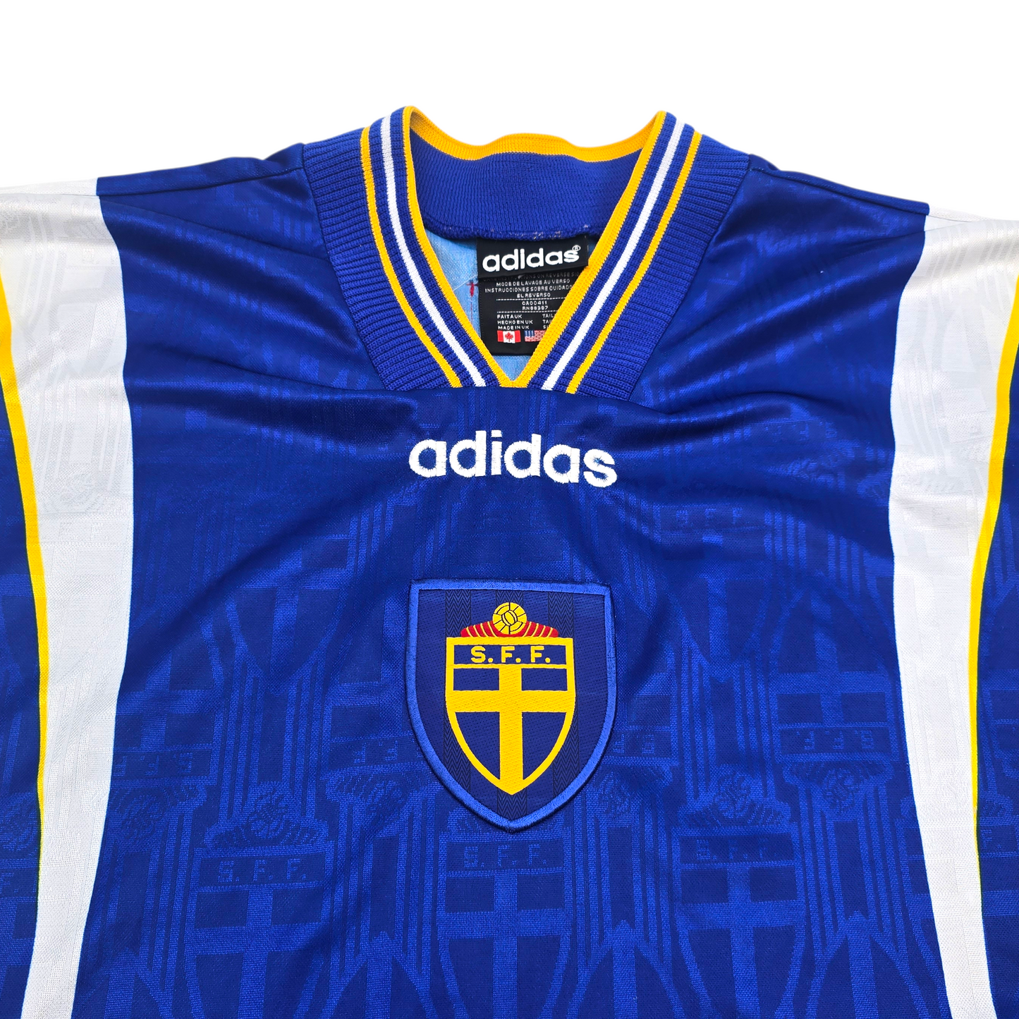 1996/98 Sweden Away Football Shirt (XL) Adidas