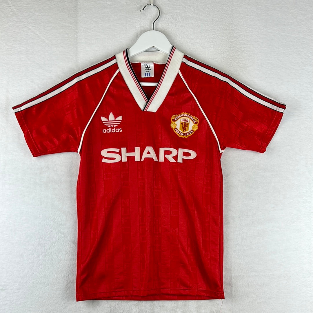 Manchester United 1988/1989 Home Shirt - 32-34" - Excellent Condition