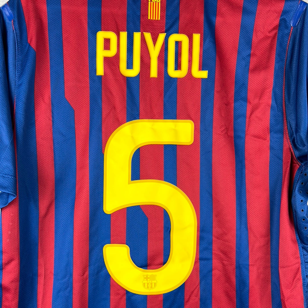 Barcelona 2011/2012 Player Issue Home Shirt - Puyol 5
