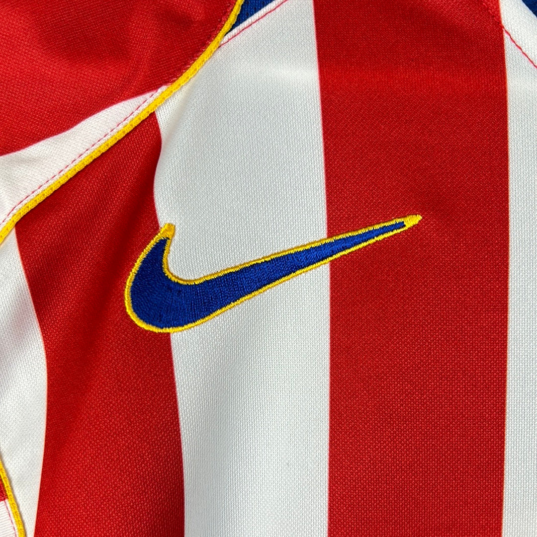Atletico Madrid 2004/2005 Match Issued Home Shirt - Garcia Calvo 5 - Un Rey En La Habana