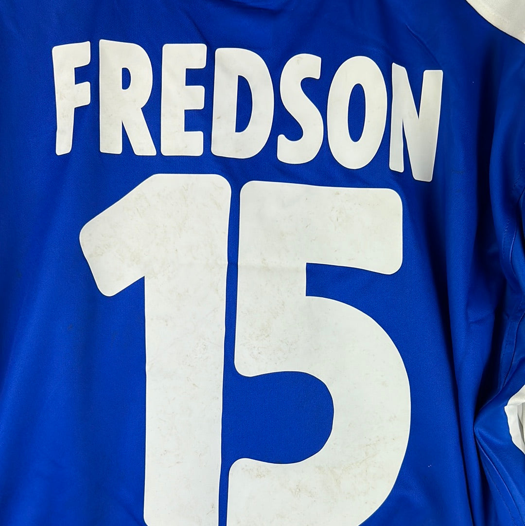 Espanyol 2004-2006 L/S Match Worn Home Shirt - XL - Fredson 15