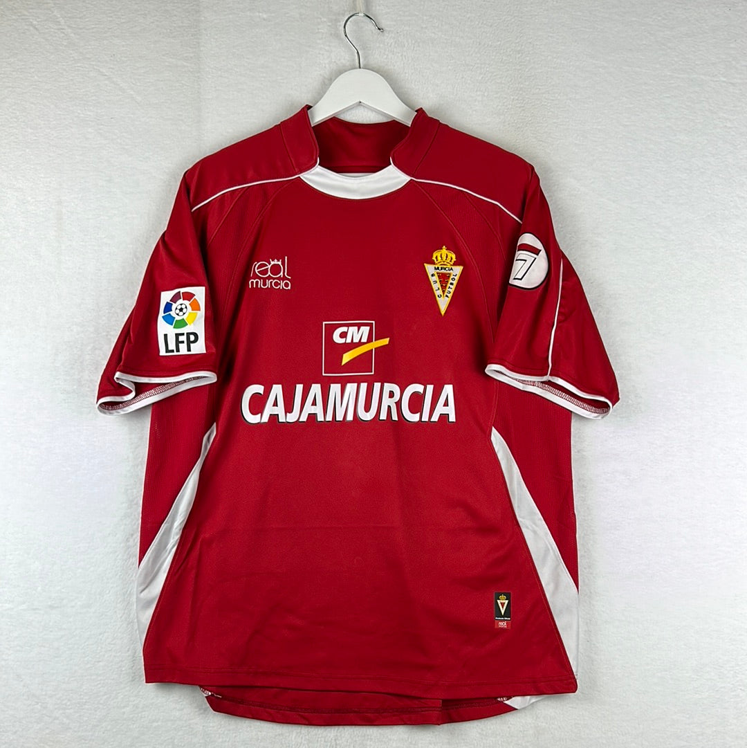 Real Murcia 2007-2008 Player Issue Home Shirt - Large - Pena 16