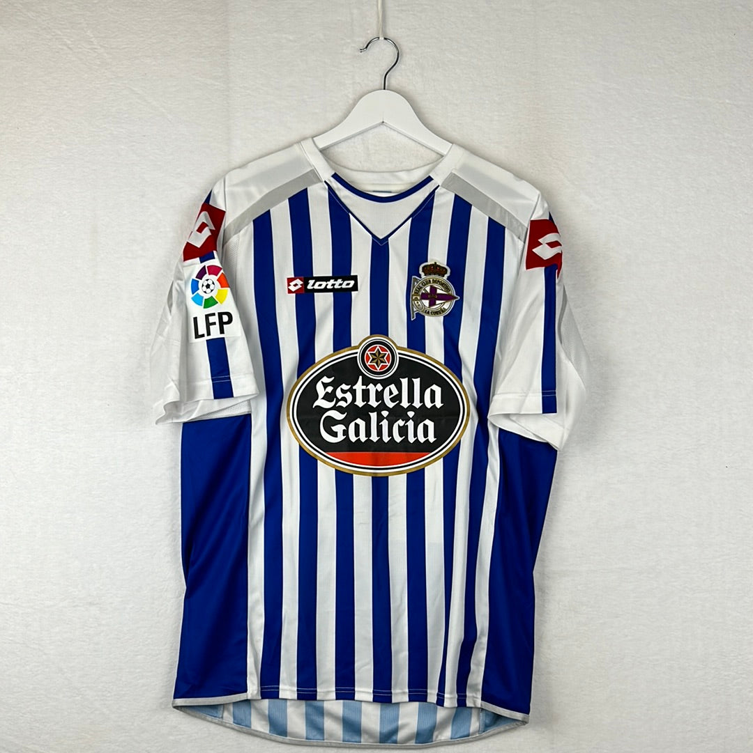 Deportivo La Coruna 2010/2011 Player Issue Home Shirt - Manuel Pablo 2
