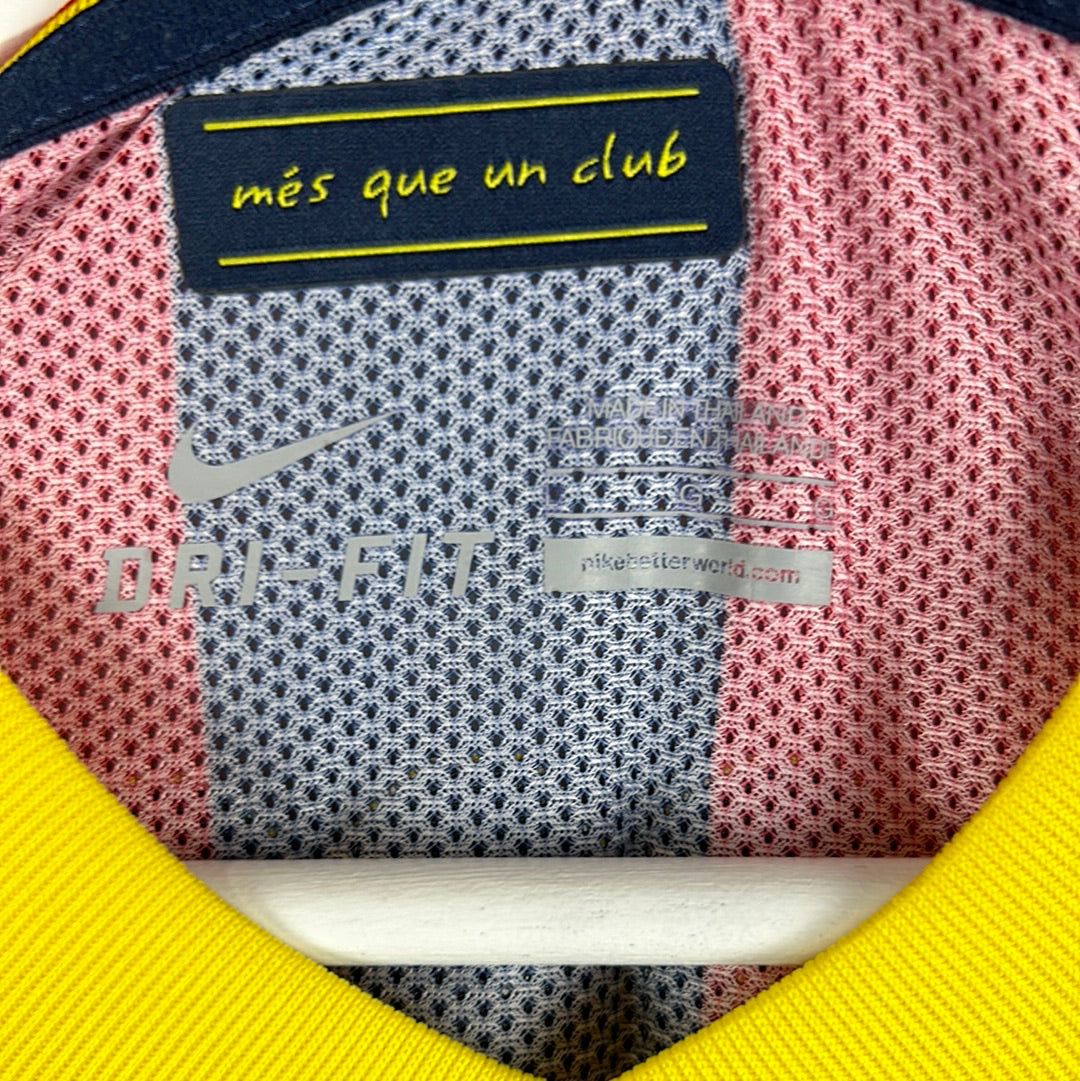 Barcelona 2013/2014 Player Issue Home Shirt - S.Roberto 24 - Long Sleeve