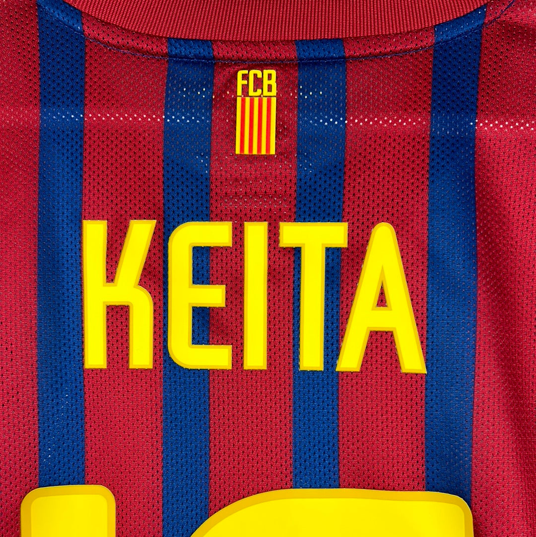 Barcelona 2011/2012 Player Issue Home Shirt - Copa Del Rei Final 2012 - Keita 15