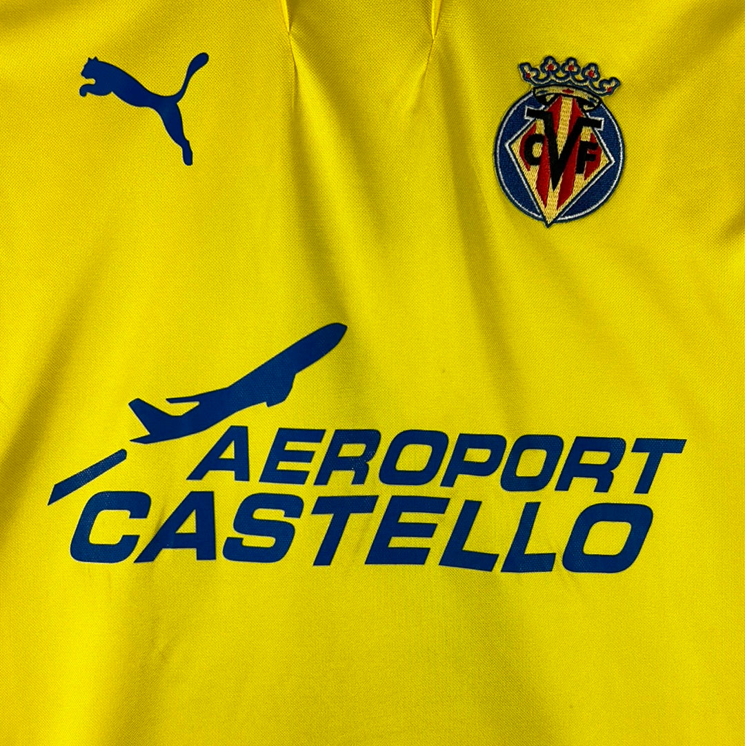 Villarreal 2007/2008 Match Worn Home Shirt - Pires 7