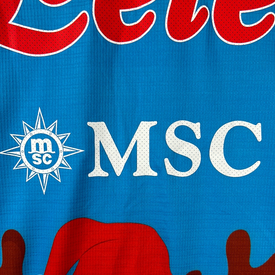 Napoli 2022-23 EA7 'Special Edition' Christmas Shirt - Extra Large - Mint