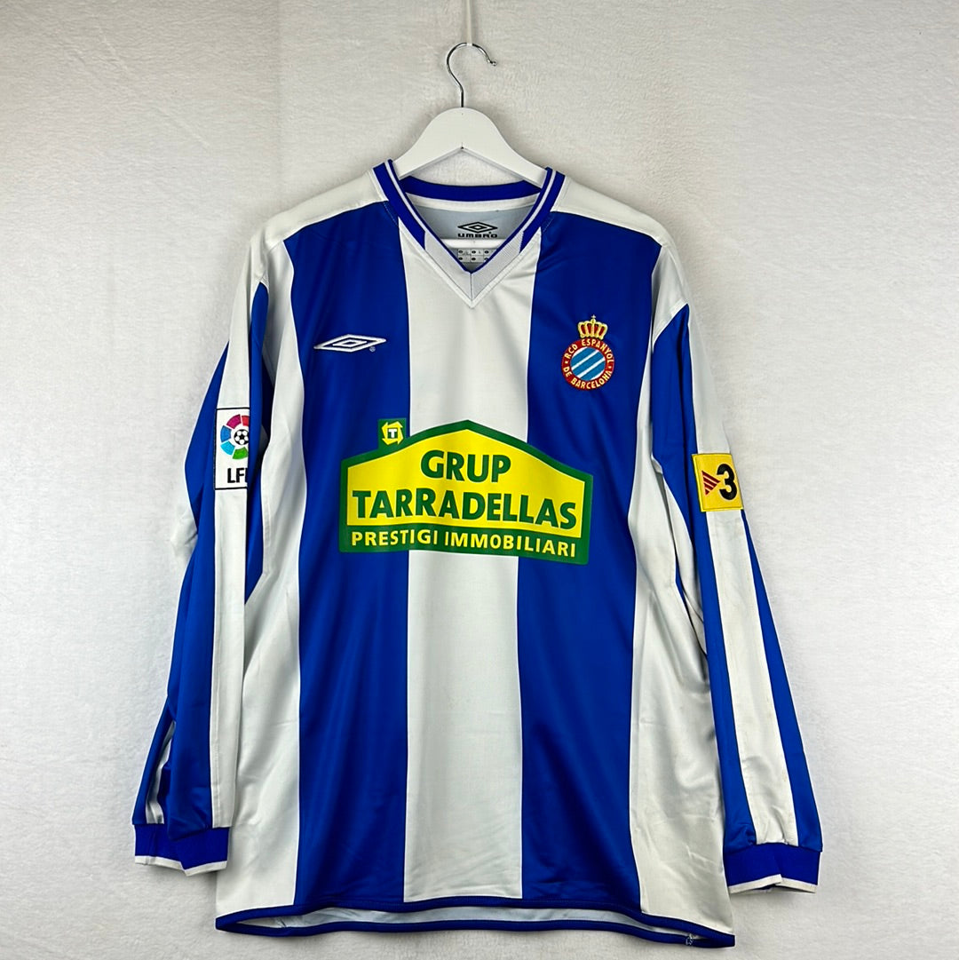Espanyol 2005-2006 Match Worn L/S Home Shirt - Large - Armando Sa 2