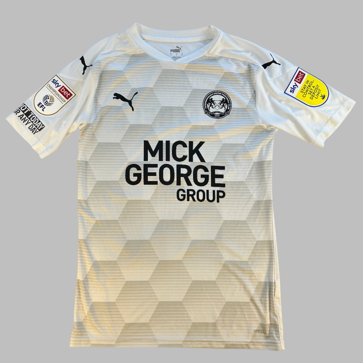 Peterborough United 2021/2022 Player Issue Third Shirtfront