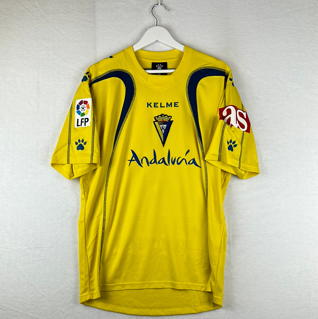 Cadiz 2005-2006 Player Issue Home Shirt - Medium - De La Cuesta 2
