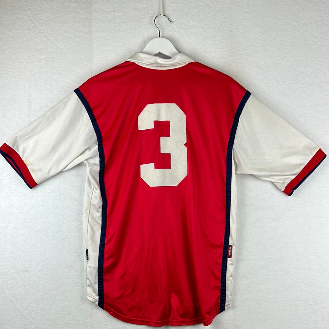 Arsenal 1999/2000 Home Shirt - Medium - No 3 - Very Good Condition